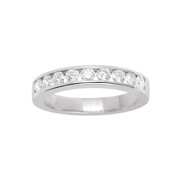 Alliance Demi-Rêve diamants 0.60ct en Or Blanc 750