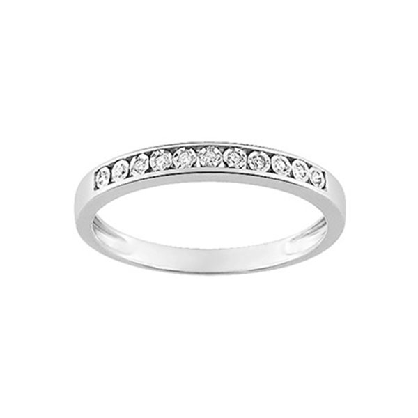 Alliance diamant 0.044ct Or Blanc 375