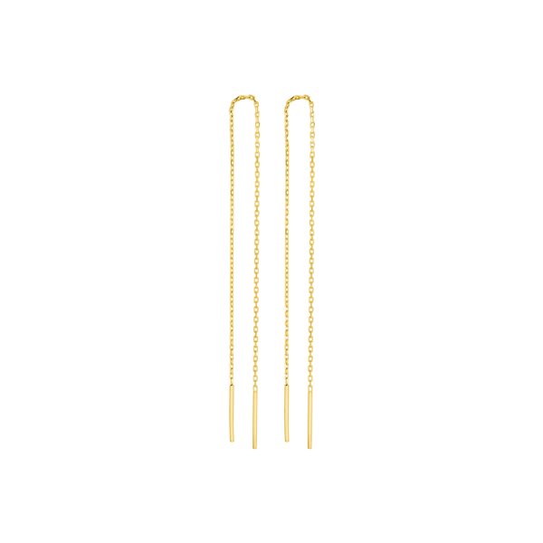 Boucles d'oreilles traversantes Or Jaune 750