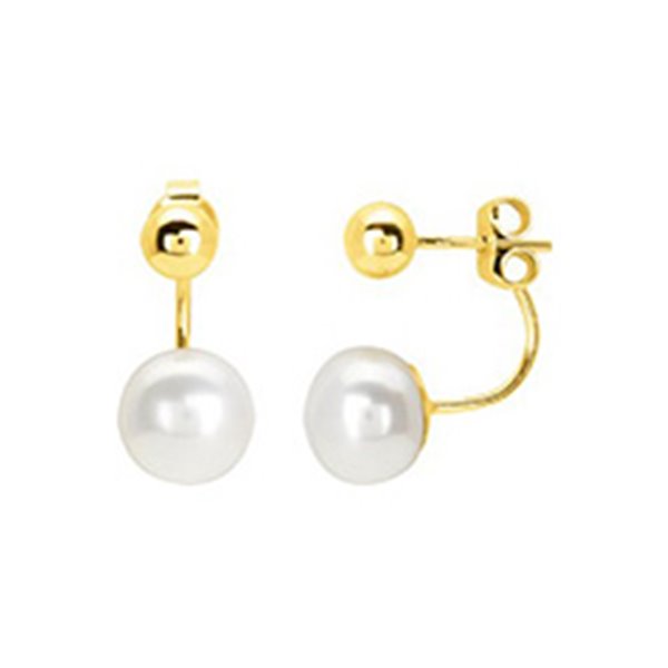 Boucles d'oreilles pendantes perle de culture d'eau douce Or Jaune 750
