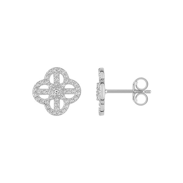 Boucles d'oreilles clou diamant 0.29ct Or Blanc 750