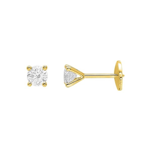 Boucles d'oreilles clou diamant 0.36ct