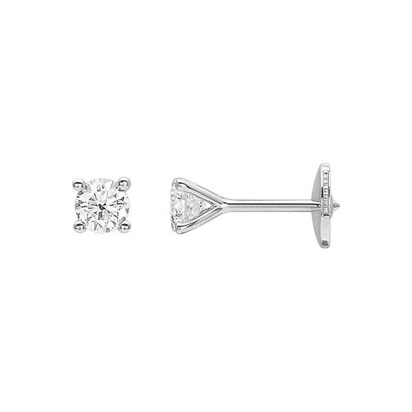 Boucles d'oreilles clou diamant 0.45ct