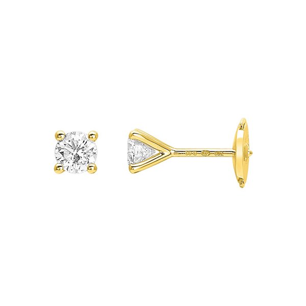 Boucles d'en Oreilles clou diamants 0.60ct