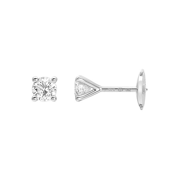 Boucles d'en Oreilles clou diamants 0.60ct