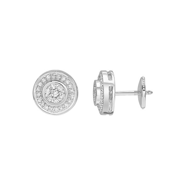 Boucles d'oreilles clou diamant 0.25ct