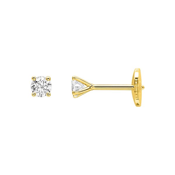 Boucles d'en Oreilles clou diamants 0.20ct
