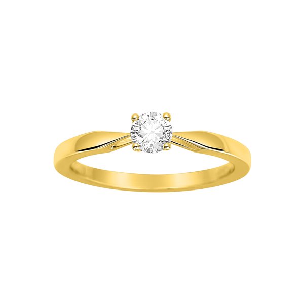 Solitaire diamant 0.30ct Or Jaune 750