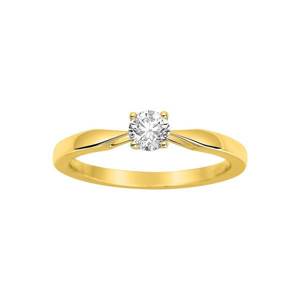 Solitaire diamant 0.30ct Or Jaune 750