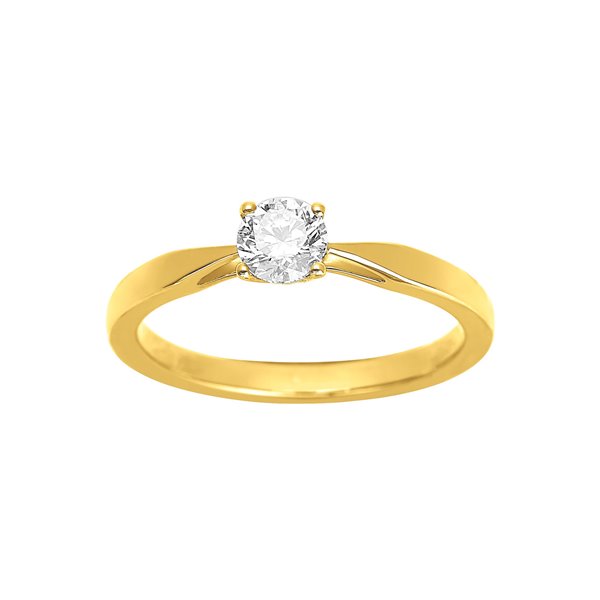 Solitaire diamant 0.40ct Or Jaune 750