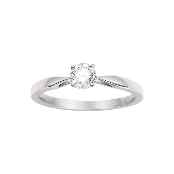 Solitaire diamant 0.40ct Or Blanc 750