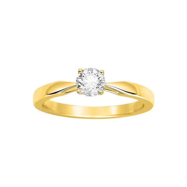 Solitaire diamant 0.45ct Or Jaune 750