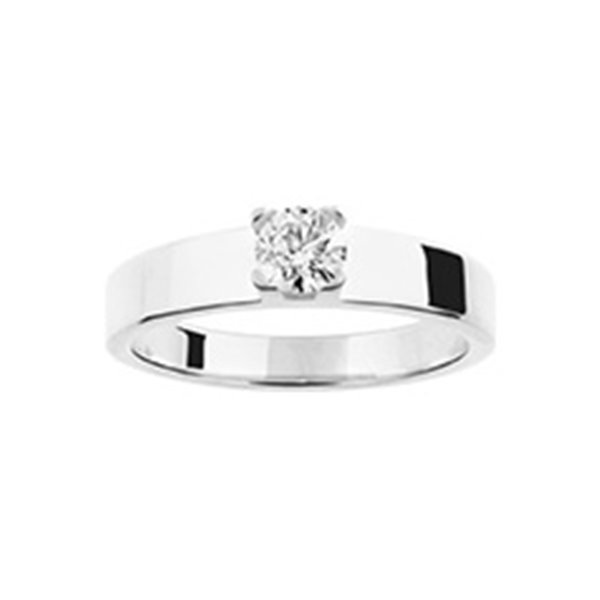 Solitaire diamant 0.35ct Or Blanc 750
