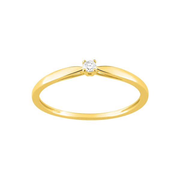 Solitaire diamant 0.05ct Or Jaune 750