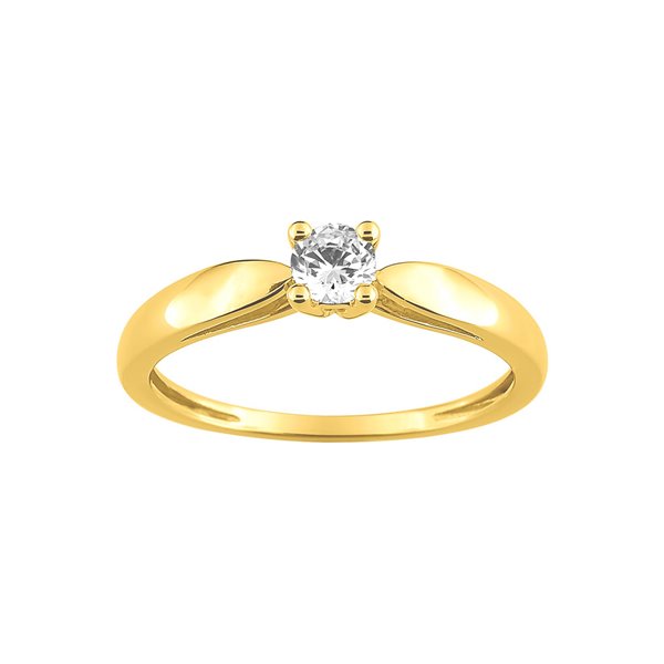 Solitaire diamant 0.20ct Or Jaune 750