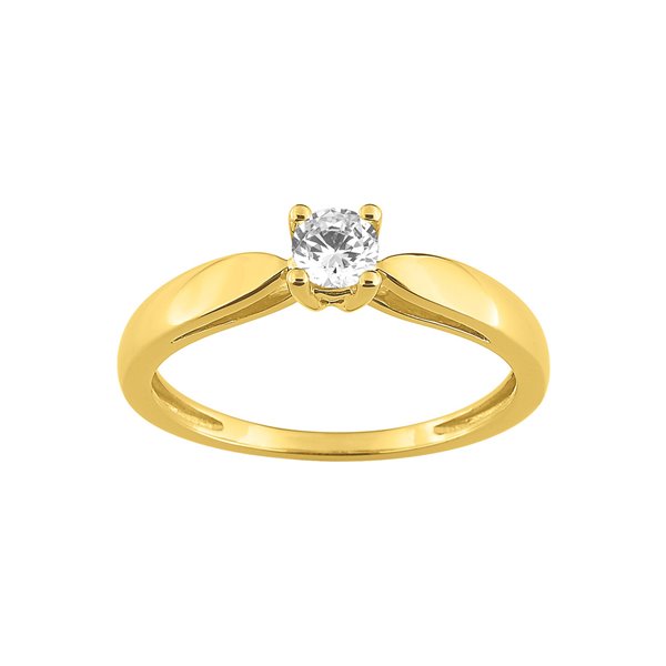 Solitaire diamant 0.25ct Or Jaune 750