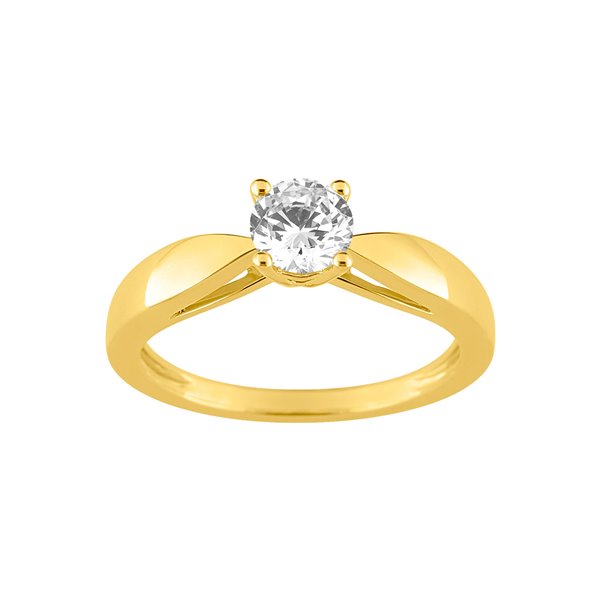 Solitaire diamant 0.50ct Or Jaune 750