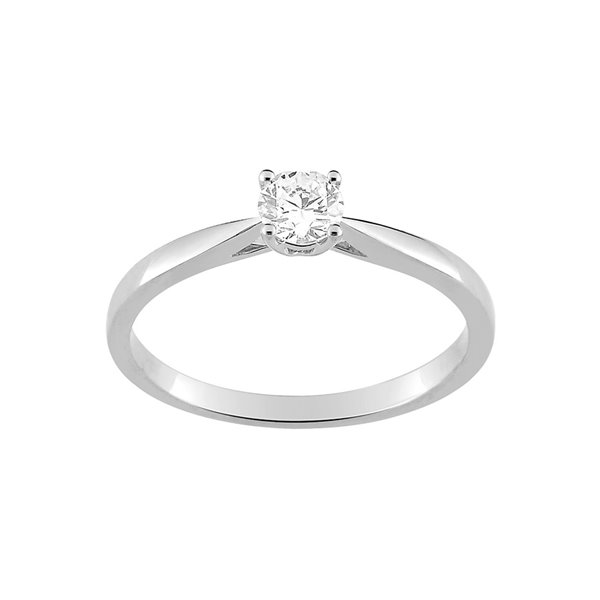 Solitaire diamant 0.3ct Or Blanc 750