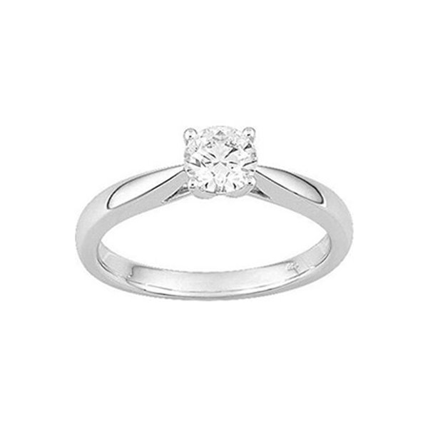 Solitaire diamant 0.50ct Or blanc 750 Solitaire diamant 0.50ct Or blanc 750