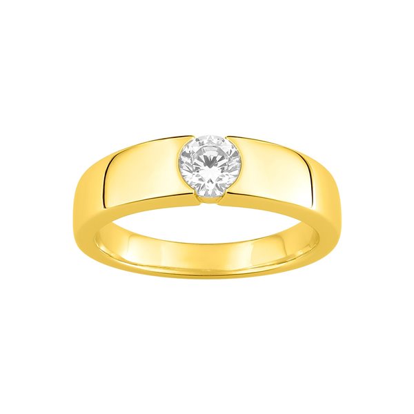 Solitaire diamant 0.50ct Or jaune 750