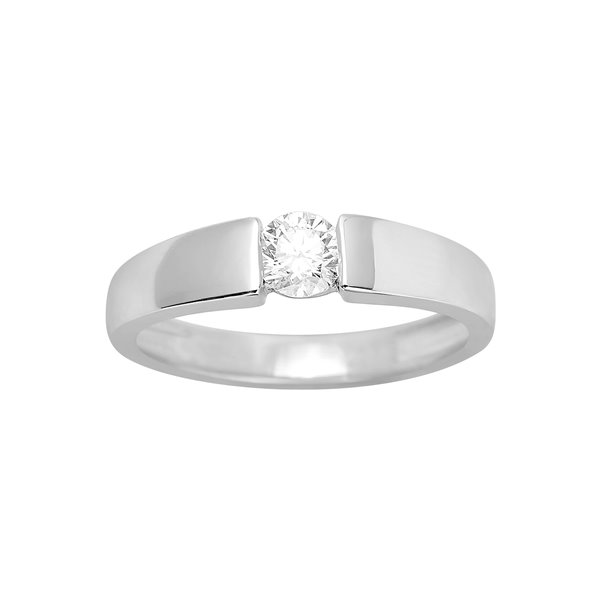 Solitaire diamant 0.35ct Or Blanc 750