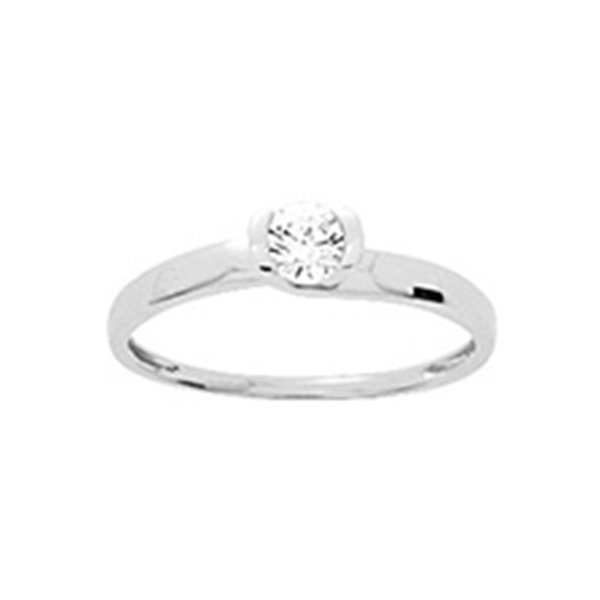 Solitaire oxyde(s) de zirconium Or 750