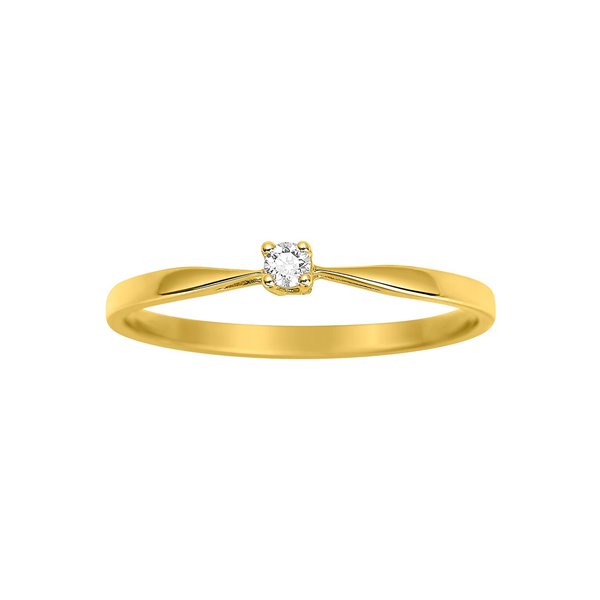 Solitaire diamant 0.04ct Or Jaune 750