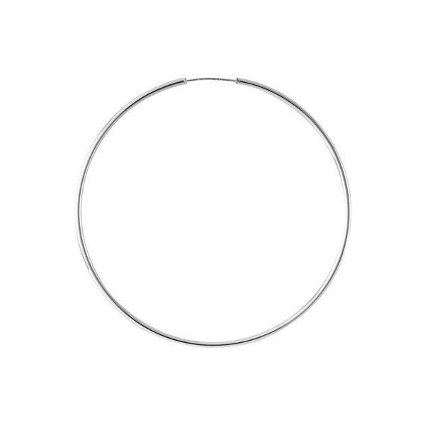 Créoles Or Blanc 375 60mm