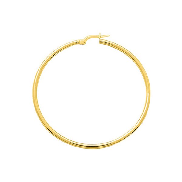 Créoles lisses Or Jaune 375 45mm