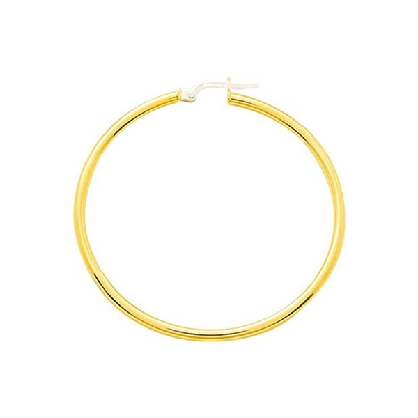 Créoles lisses Or Jaune 750 40mm