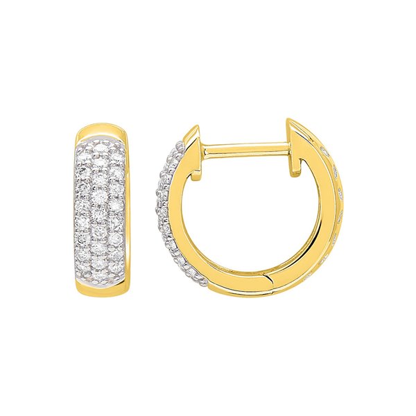 Boucles d'oreilles créoles diamant 0.25ct