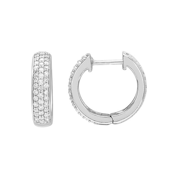 Boucles d'oreilles créoles diamant 0.50ct