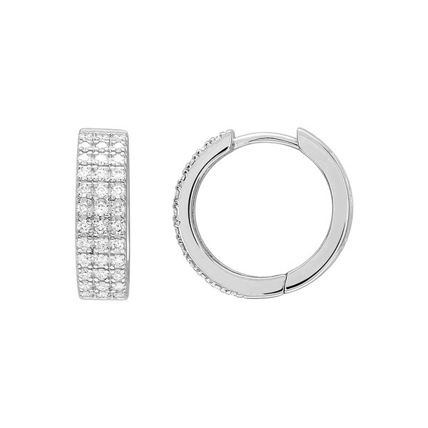 Boucles d'oreilles créoles diamant 0.25ct