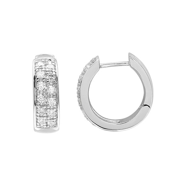 Boucles d'oreilles créoles diamant 0.35ct