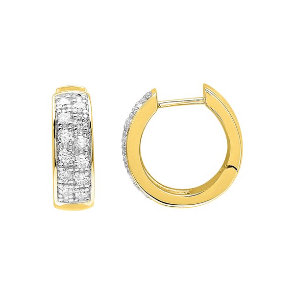 Boucles d'oreilles créoles diamant 0.35ct