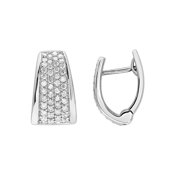 Boucles d'oreilles créoles diamant 0.55ct