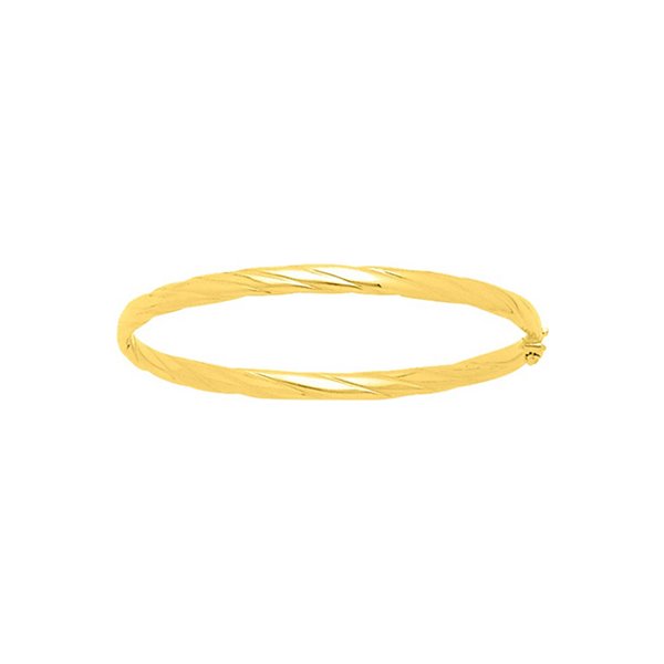 Jonc ouvrant godronné Or Jaune 750