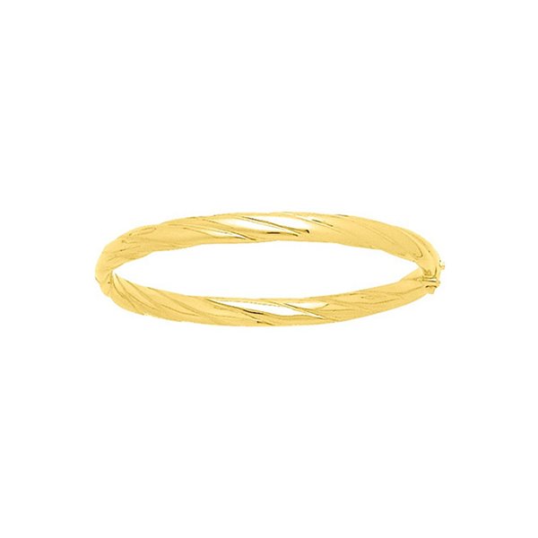 Jonc ouvrant godronné Or Jaune 750