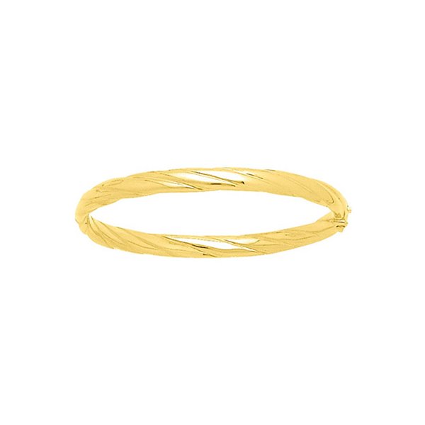 Jonc ouvrant godronné Or Jaune 750