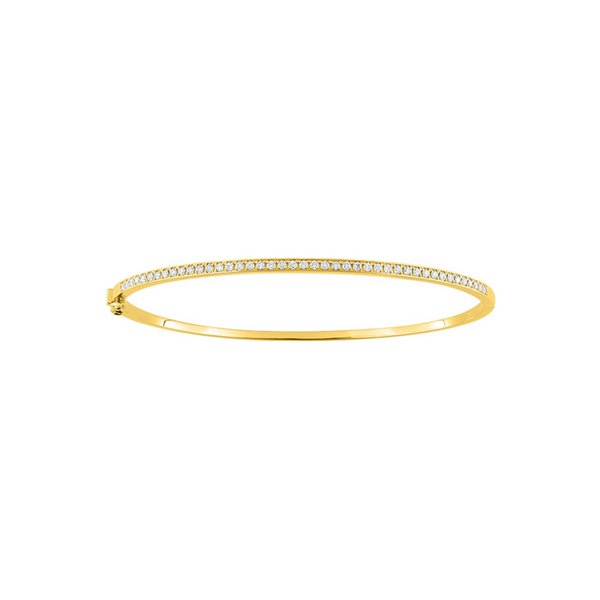 Bracelet jonc diamant 0.56ct Or Jaune 750