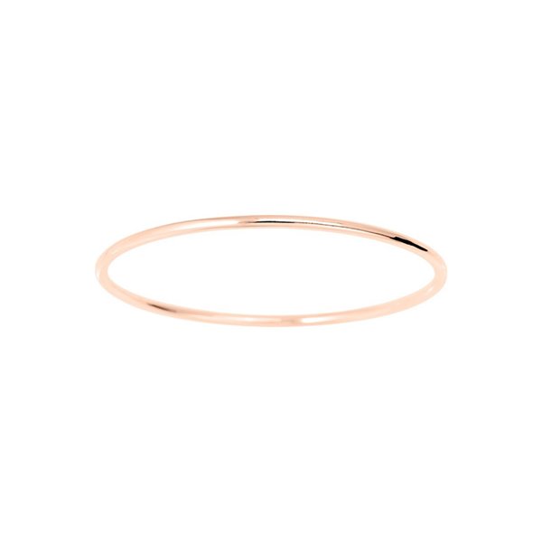 Jonc fil rond massif Or Rose 750