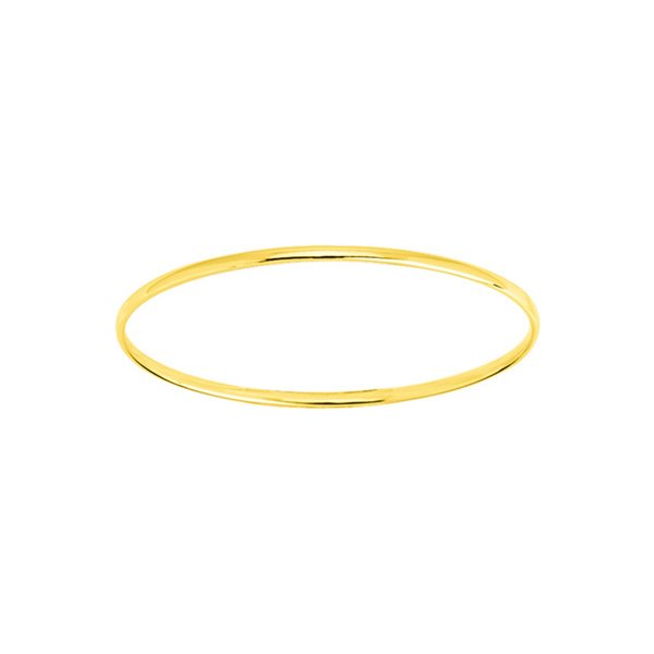 Jonc fil ovale massif Or Jaune 750