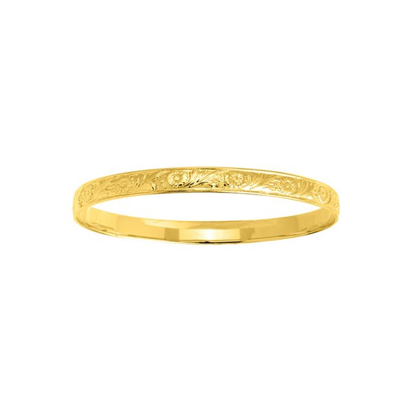 Jonc fermé.gravé Or Jaune 750