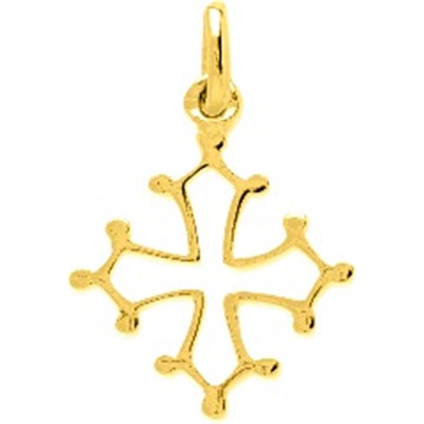 Pendentif Croix occitane Or Jaune 750
