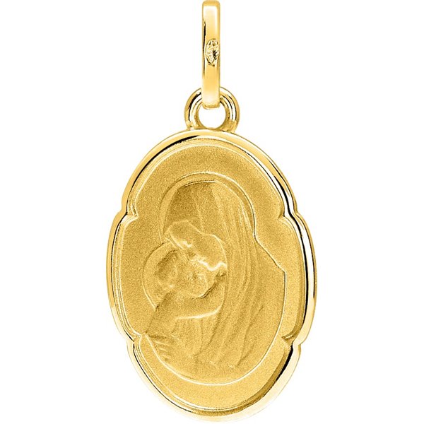 Médaille vierge enfant Or Jaune 375