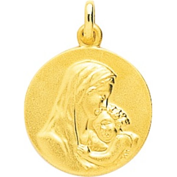 Médaille Or Jaune 375 vierge enfant