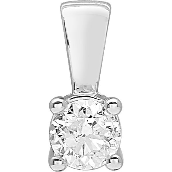 Pendentif diamant 0.40ct Or Blanc 750