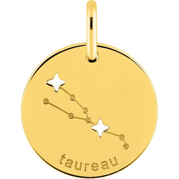 Pendentif zodiaque Taureau Or Jaune 750