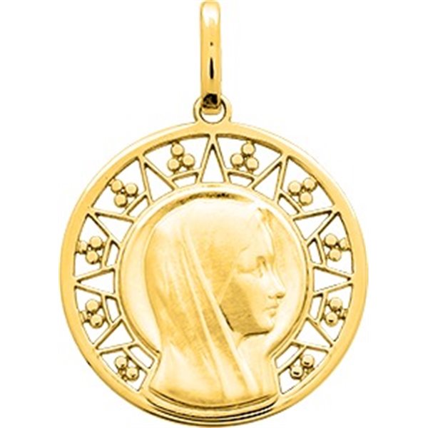 Médaille vierge Or Jaune 750