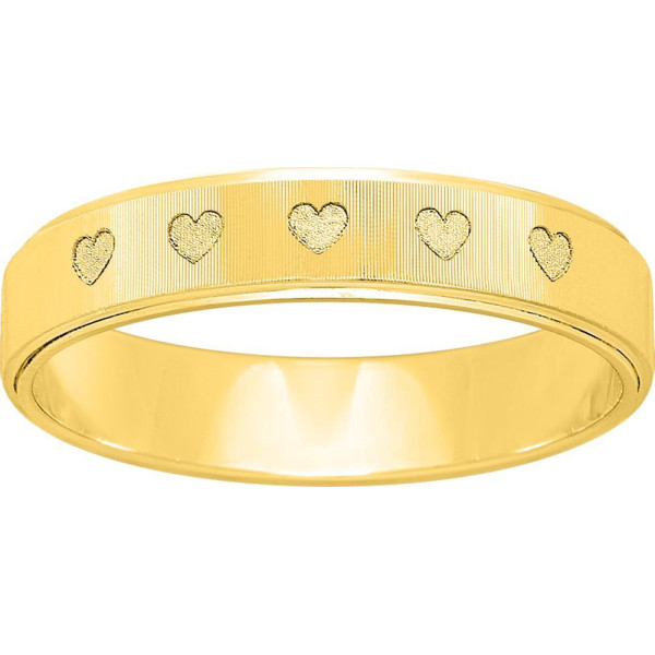 Alliance Cœur 4mm Or Jaune 750